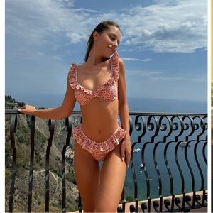 NEW WITH TAGS Strawberry milk mob bikini top